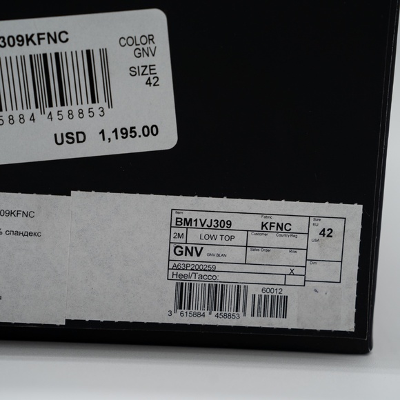 size 42 9 US Balmain Unicorn White Blue Sneakers Neoprene - Picture 14 of 14